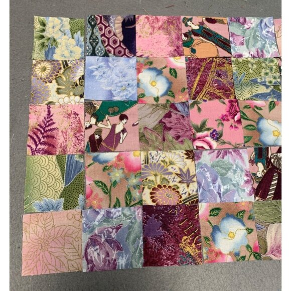 Precut 2" Quilt Squares - 132 Pieces - Cotton with Gold Silver Thread Fabric Sew - Picture 2 of 6